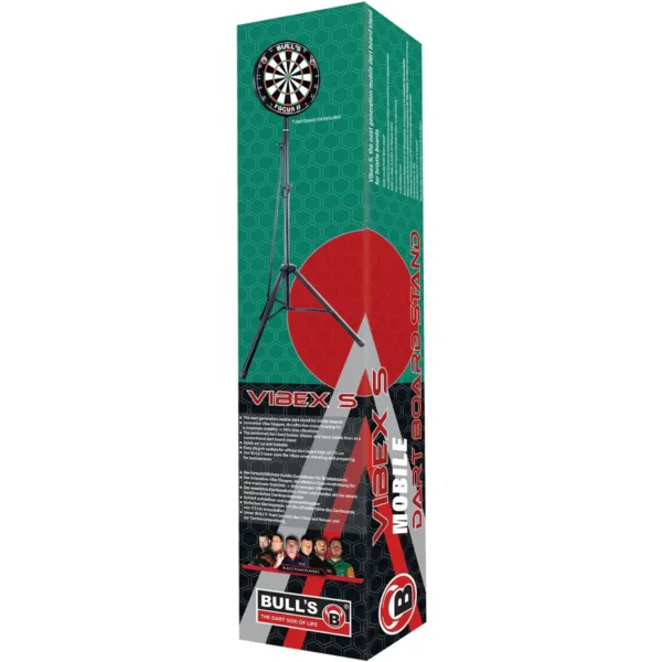 Bull’s Vibex S Mobile Dart Stand – Portable Steel Tip Dartboard Stand