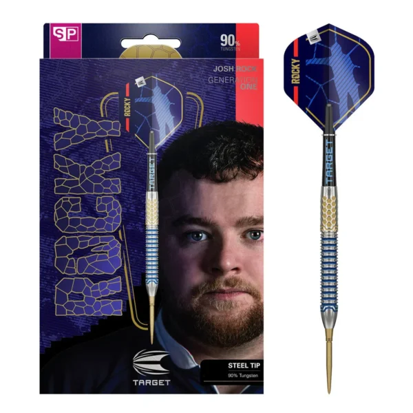 Josh Rock Gen 1 SP 90% Tungsten Steel Tip Darts Set – Professional Quality