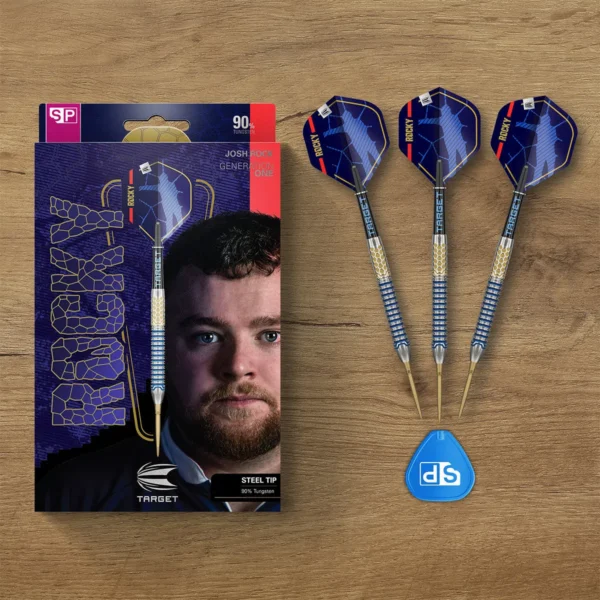 Josh Rock Gen 1 SP 90% Tungsten Steel Tip Darts Set – Professional Quality