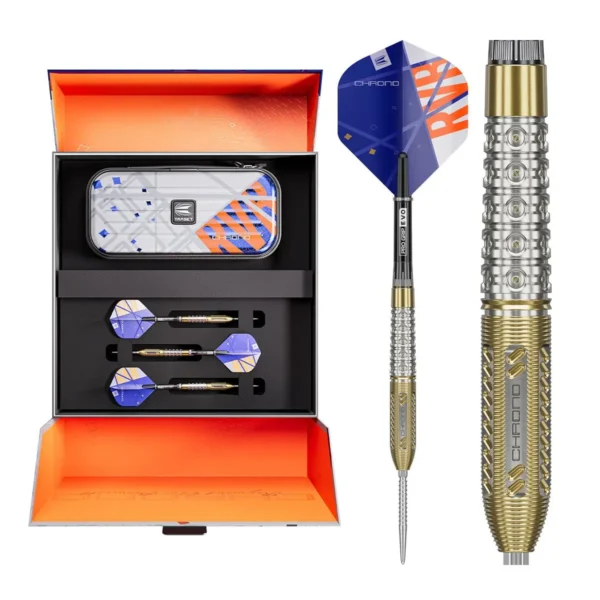 Target Darts Raymond van Barneveld Chrono 95% Tungsten Steel Tip Darts – Limited Edition Design