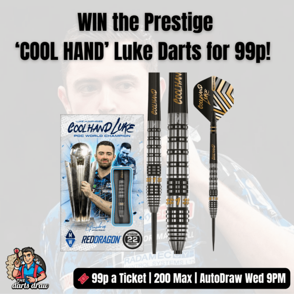 Win the Luke Humphries Prestige Darts for Just 99p [AUTODRAW]