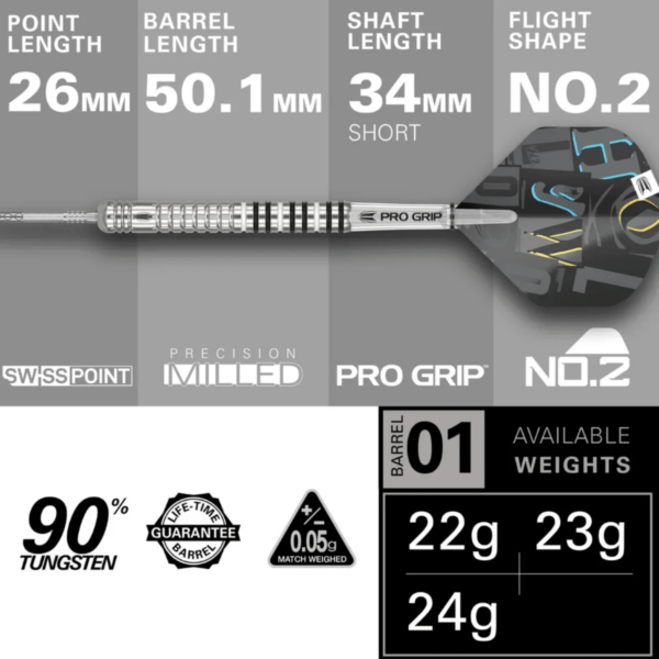 🎯 Win Chris Dobey GEN 1 Darts – 90% Tungsten – Just 99p! [AUTODRAW] - Image 4