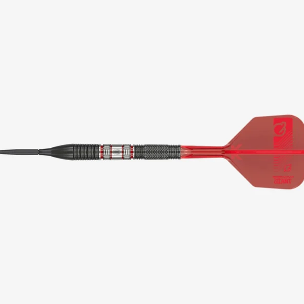 Gabriel Clemens 95K SP Darts with sleek black and red design