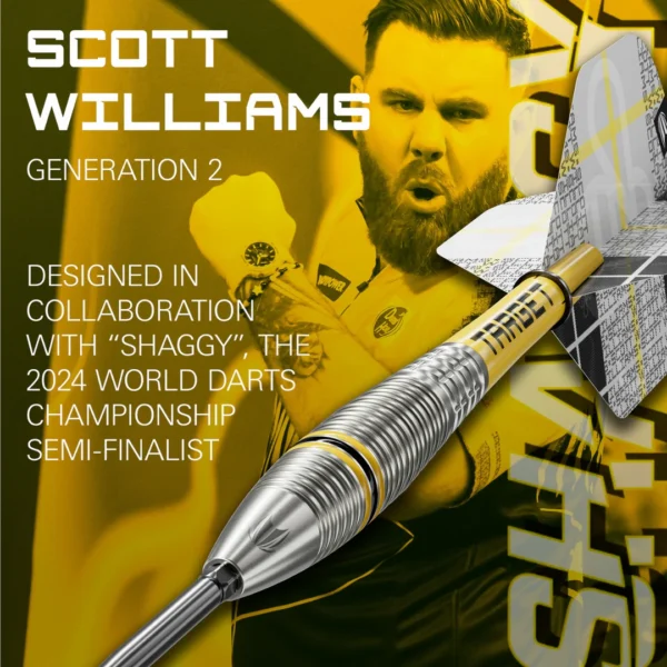Win Scott Williams "SHAGGY" Gen 2 Darts – Only 100 Tickets - Image 3