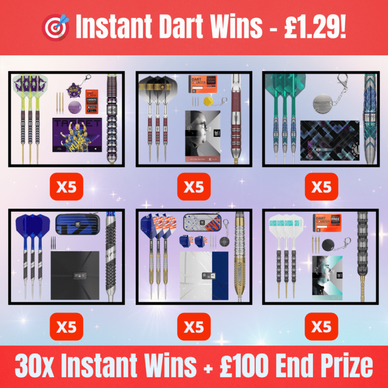 Instant Dart Wins – £1.29 | Win Premium Target Darts and £4,000+ in Prizes