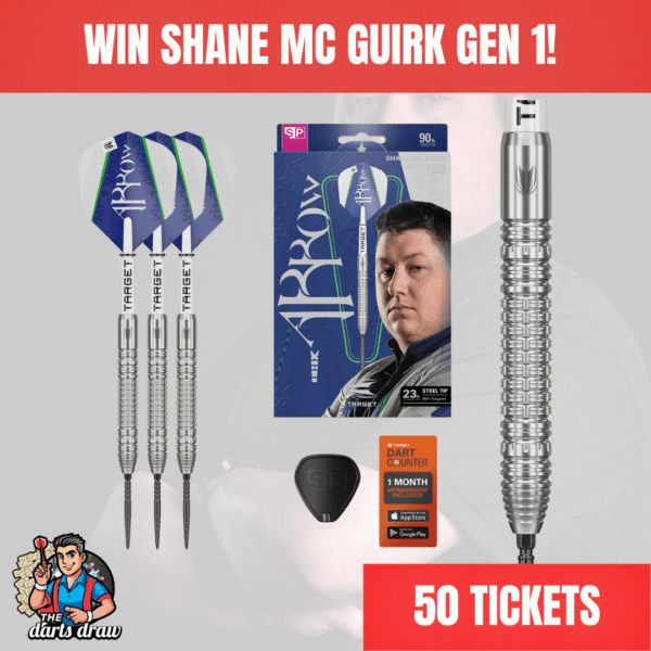 Win Shane McGuirk G1 SP Darts for just £2.99 – Only 50 Tickets Available