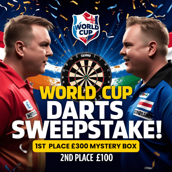 World Cup of Darts Sweepstake – Win a £300 Mystery Box or £100 Cash