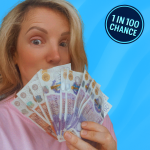 £250 tax-free cash raffle graphic with 1 in 100 chance to win, drawn live