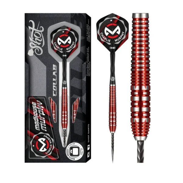 Signed Shot Charlie Murphy Pro Series Darts – 1 in 100 chance to win or £70 cash alternative. Drawn live on Facebook, Sunday 27th July at 9PM.