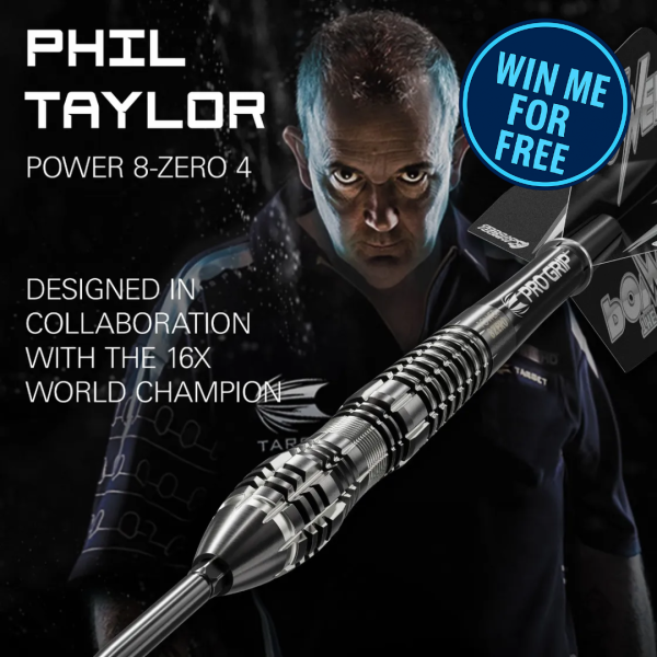 💪⚡️ FREE Entry (When You Spend £1 Today) – WIN Phil Taylor Power 8-Zero Darts Tonight @ 9PM! (READ DESCRIPTION)