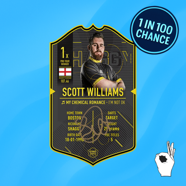 🖊️🐝 HAND-SIGNED Scott “Shaggy” Williams Ultimate Card – Just 99p! 1 in 100 Chance! [AUTO-DRAW]