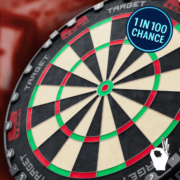 Target Darts TOR Dartboard – WDF approved – £1.99 ticket – 1 in 100 chance