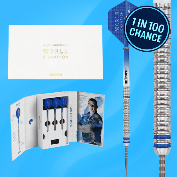 🏴󠁧󠁢󠁳󠁣󠁴󠁿🎯 GARY ANDERSON PHASE 5 DARTS - WORLD CHAMPION EDITION - 23G - 1 in 100 chance (AUTO-DRAW)