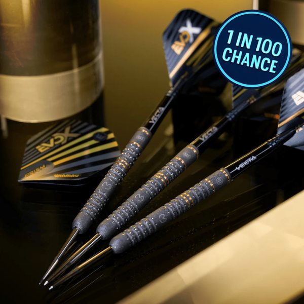 💚🎯 WIN MVG EVO-X DARTS (22.5g) – 1 in 100 Chance [AUTO-DRAW]