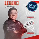 Target Paul Lim Japan K-Flex Steel Tip Darts with official packaging – raffle competition prize
