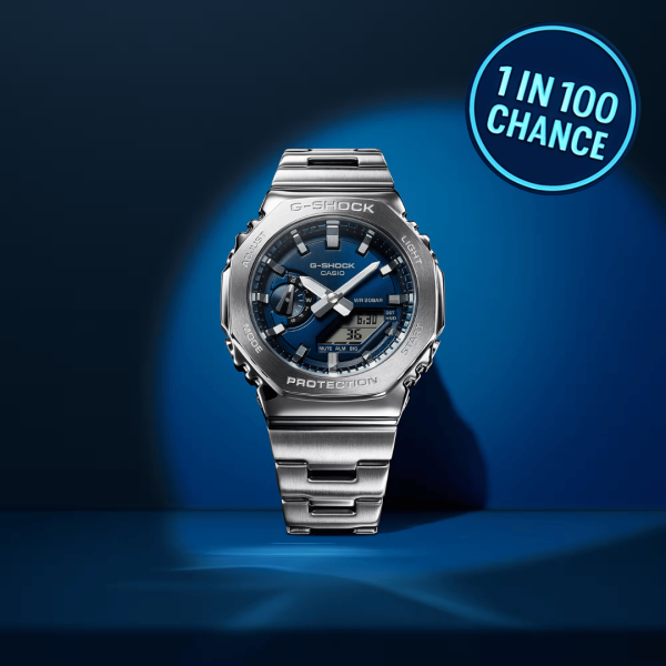 ⌚️💎 WIN G-Shock GM-2110D Stainless Steel Watch or £240 Cash – 1 in 100 Chance! RRP £279
