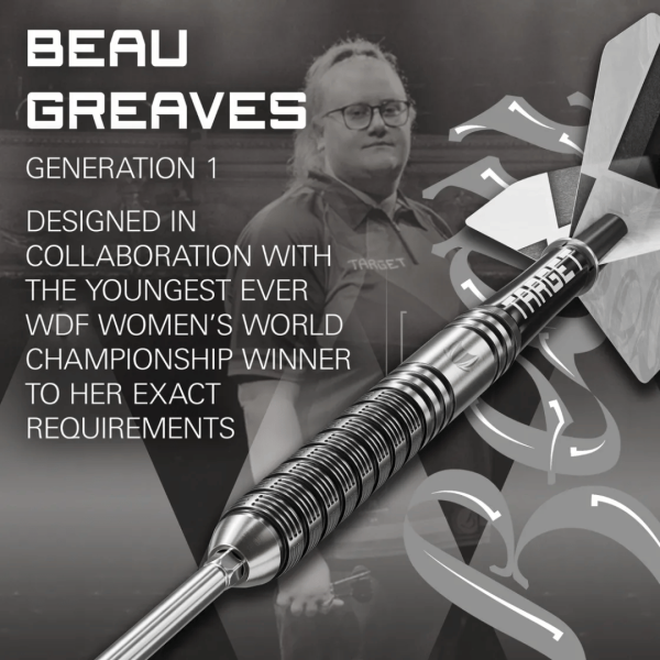 🖤⚪ WIN - NEW BEAU GREAVES G1 DARTS 0R £60 CASH - (AUTO DRAW)