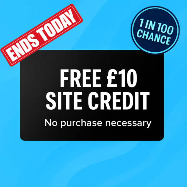 🆓🛒 DAILY FREEBIE – £10 Site Credit – Free to Enter (AUTO DRAW)
