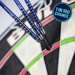 Bulls Blue Pegasus Darts – new release steel tip darts with blue finish – raffle competition prize with £55 cash alternative, £1.49 per ticket