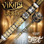 Viking Shot Odin 95% Tungsten Darts with Norse-inspired design, live draw Sunday 28th September.