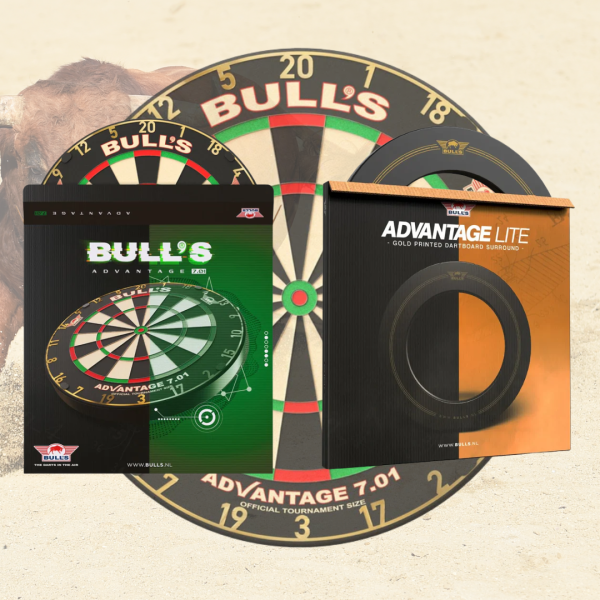 🐂🎯 WIN - BULLS ADVANTAGE 701 DARTBOARD & SURROUND BUNDLE OR £80 CASH - 1 in 100 Chance of Winning