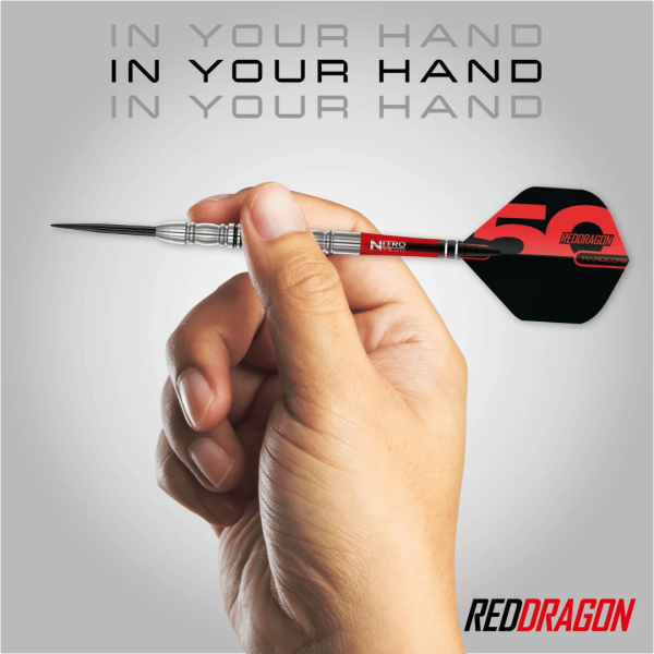 Red Dragon 50th Anniversary Penetrator Darts – prize giveaway with £30 cash alternative, 300 tickets at 30p each, auto draw Thursday 18th September.