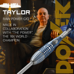 Phil “The Power” Taylor GX2 Darts competition prize with live draw Sunday 28th September.