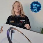 Omni Auto Scoring System from Target Darts with bright lighting ring and cameras – featured prize in The Darts Draw’s free Halloween giveaway ending October 31st at 9PM.