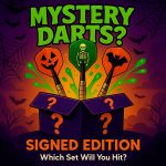 Hand Signed Mystery Darts – Which Set Will You Win??? – 200 tickets at £1.49 each – Live Draw Sunday 16th November at 9PM