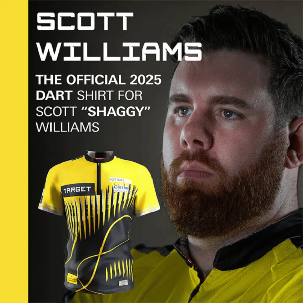 Win Scott ‘Shaggy’ Williams 2025 Player Shirt (any size) or £40 Cash – 100 tickets at 99p each – Auto Draw Friday 24th October at 9PM