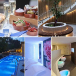 Luxury spa day setting with candles, towels, and tranquil lighting – prize for The Darts Draw’s Center Parcs Twilight Spa for Two giveaway, with £200 cash alternative available.
