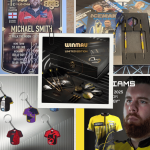 Ultimate Darts Bundle featuring limited edition, signed, and rare darts gear including MVG, Gerwyn Price, and more – live draw competition.