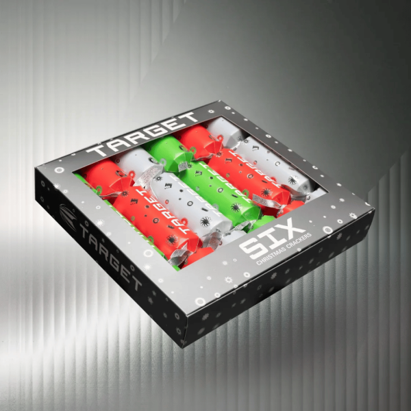 🎄🧑‍🎄 WIN - TARGET DARTS CHRISTMAS CRACKERS (BOX OF 6) - OR £40 CASH