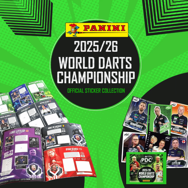 🎯🎯 WIN SOLD OUT EVERYWHERE - NEW PANINI PDC 2025/2026 STICKER MEGA BUNDLE OR £60 CASH