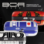 Target Star Wars BOA darts case shown in various colour options, with a £30 cash alternative available.