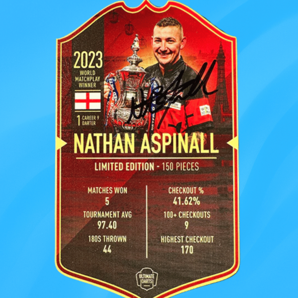 ✍🐍 WIN - NATHAN ASPINALL HAND SIGNED PLAYER CARD OR £25 CASH (AUTO DRAW)