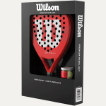 Wilson Optix XP padel kit box red including padel racket balls and carry bag prize draw
