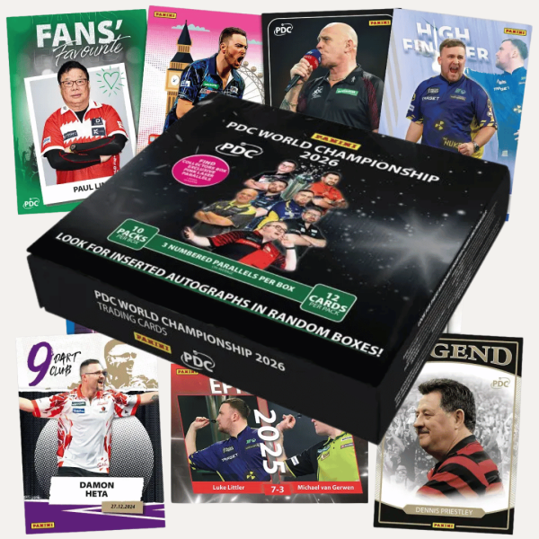 🎯🃏 WIN PANINI WORLD CHAMPIONSHIP 2026 DARTS CARDS - FULL / SEALED COLLECTORS BOX OR £90 CASH