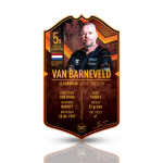 Hand signed Raymond van Barneveld Ultimate darts card autograph collectible