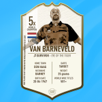 Hand signed Raymond van Barneveld Ultimate darts card autograph collectible