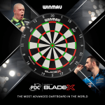 NEW WINMAU BLADE X DARTBOARD (OFFICIAL PDC BOARD) OR £100 CASH