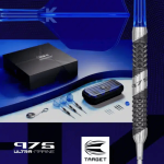 Target 975 Ultra Marine 97.5% tungsten darts set displayed in original packaging