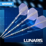 Winmau Lunaris Switch Point darts with precision grip barrels