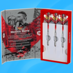 Image showing the Michael Smith Unicorn World Champion Limited Edition 24g darts set, featuring championship-style barrel design and special edition packaging.