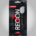 New Red Dragon Recon darts set displayed in original retail packaging