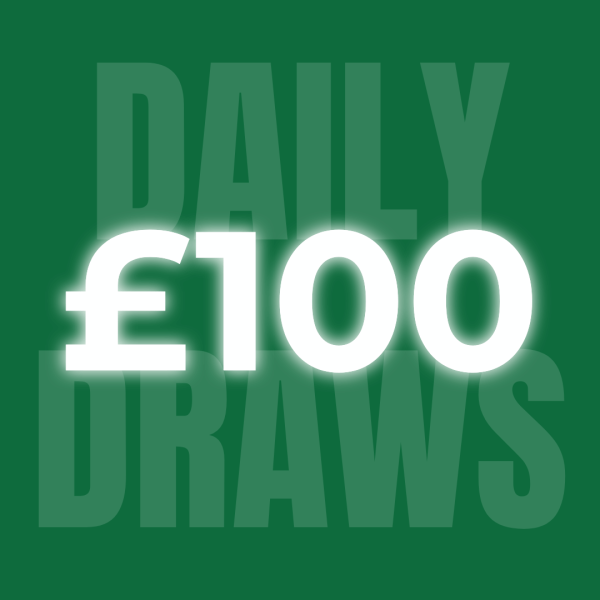 £100 LOW ODDS CASH DRAW · AUTO DRAW
