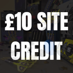 £10 site credit graphic displayed over darts equipment background