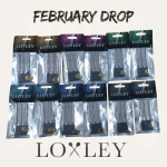 Loxley February Drop bundle showing six steel tip dart barrel sets in branded packaging